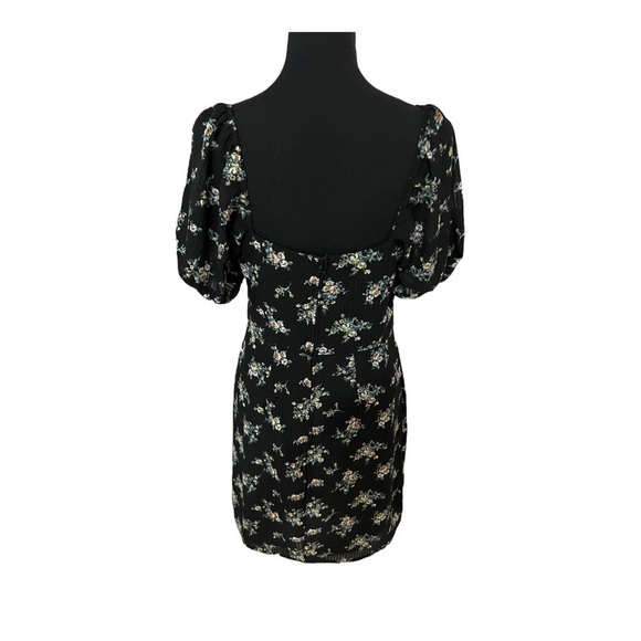 NWT B Darlin Floral Babydoll Dress Short Puff Sleeve 9/10 - Picture 3 of 12